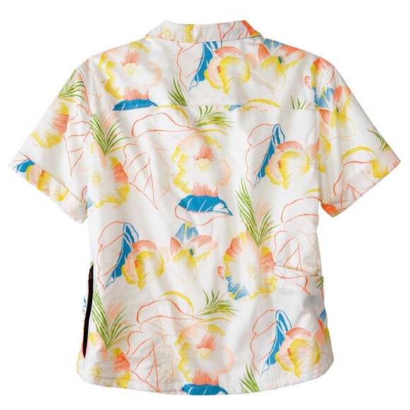 NWT California Cowboy Whoa-loha Button Down Top Aloha Shirt Pockets Small - Picture 2 of 8